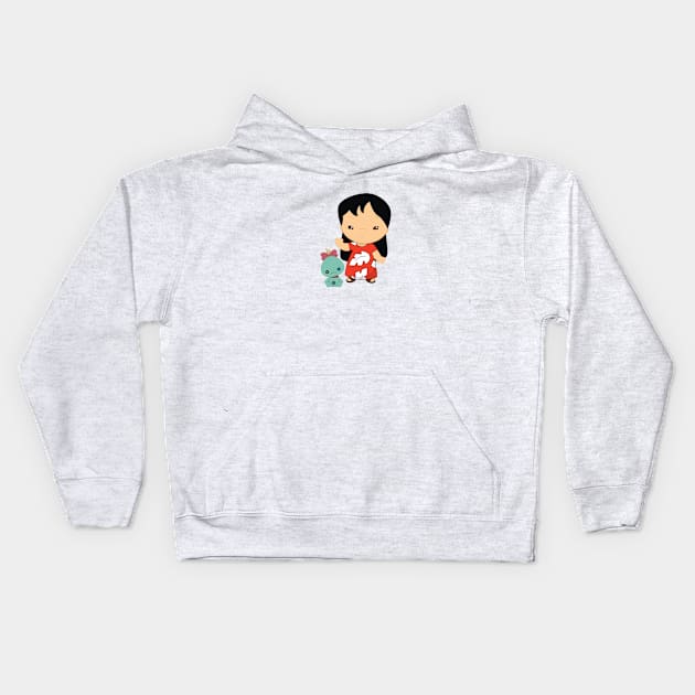 Miss Scrump & Lilo Kids Hoodie by gravelskies